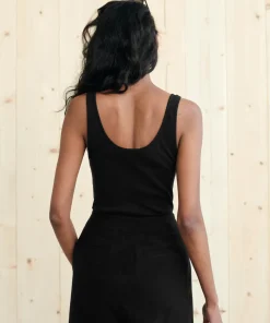 Jenni Kayne Rib Tank Black Best