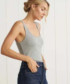 Jenni Kayne Rib Tank Heather Grey Discount