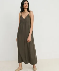 Jenni Kayne Rio Slip Dress Moss Discount