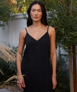 Jenni Kayne Rio Slip Dress Black Hot