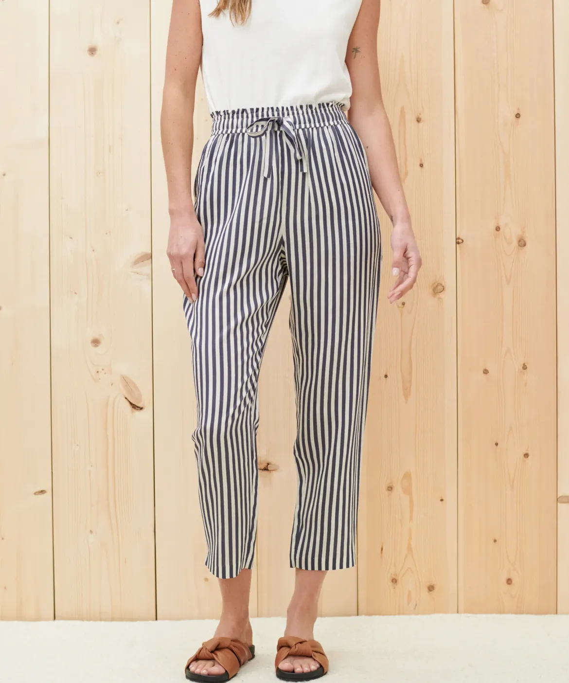 Jenni Kayne Rio Trouser Ink Stripe Discount