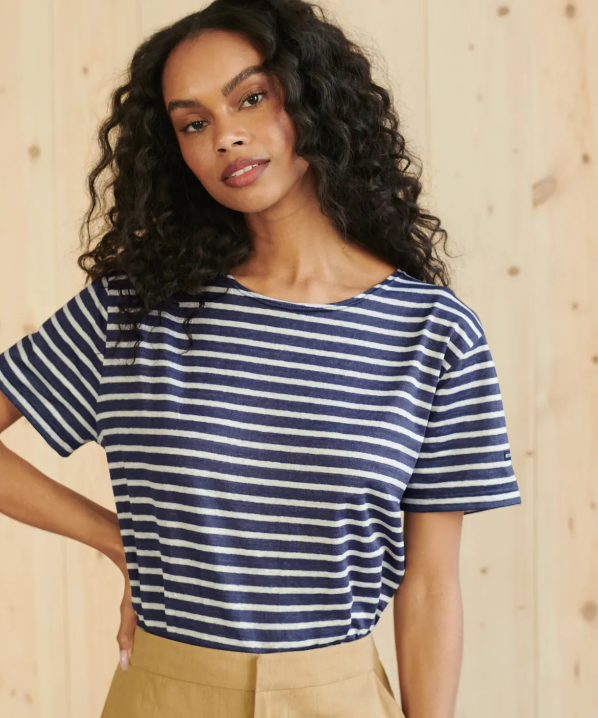 Jenni Kayne Rue Striped Tee White Stripe Fashion