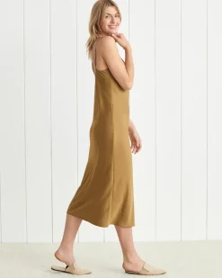 Jenni Kayne Satin Slip Dress Bronze Sale