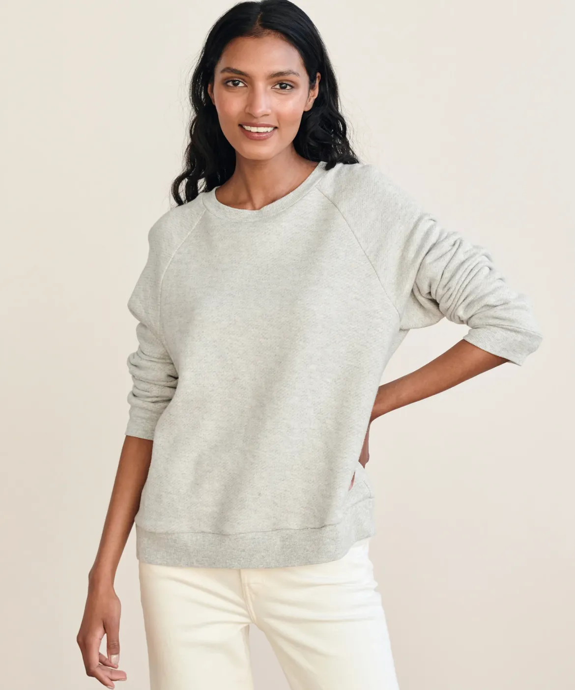 Jenni Kayne Saturday Sweatshirt Light Grey Outlet