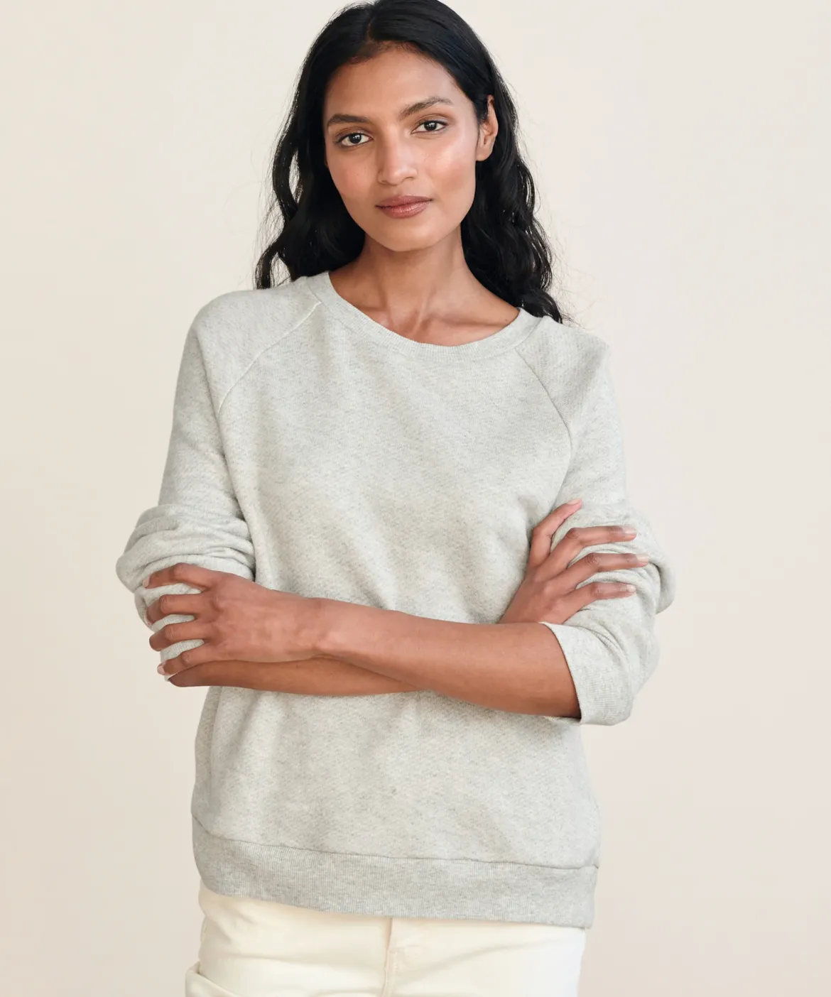 Jenni Kayne Saturday Sweatshirt Light Grey Outlet