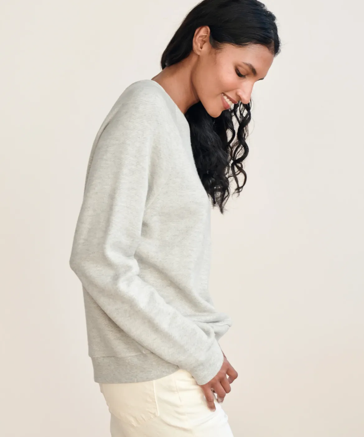 Jenni Kayne Saturday Sweatshirt Light Grey Outlet