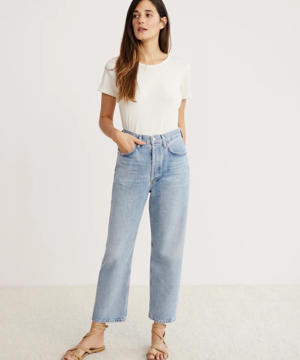 Jenni Kayne 90'S Crop Jean Replica New