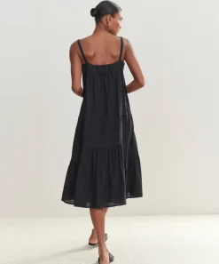 Jenni Kayne Seersucker Summer Dress Black Online