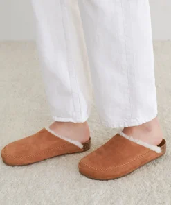 Jenni Kayne Shearling-Lined Moc Clog Saddle Best