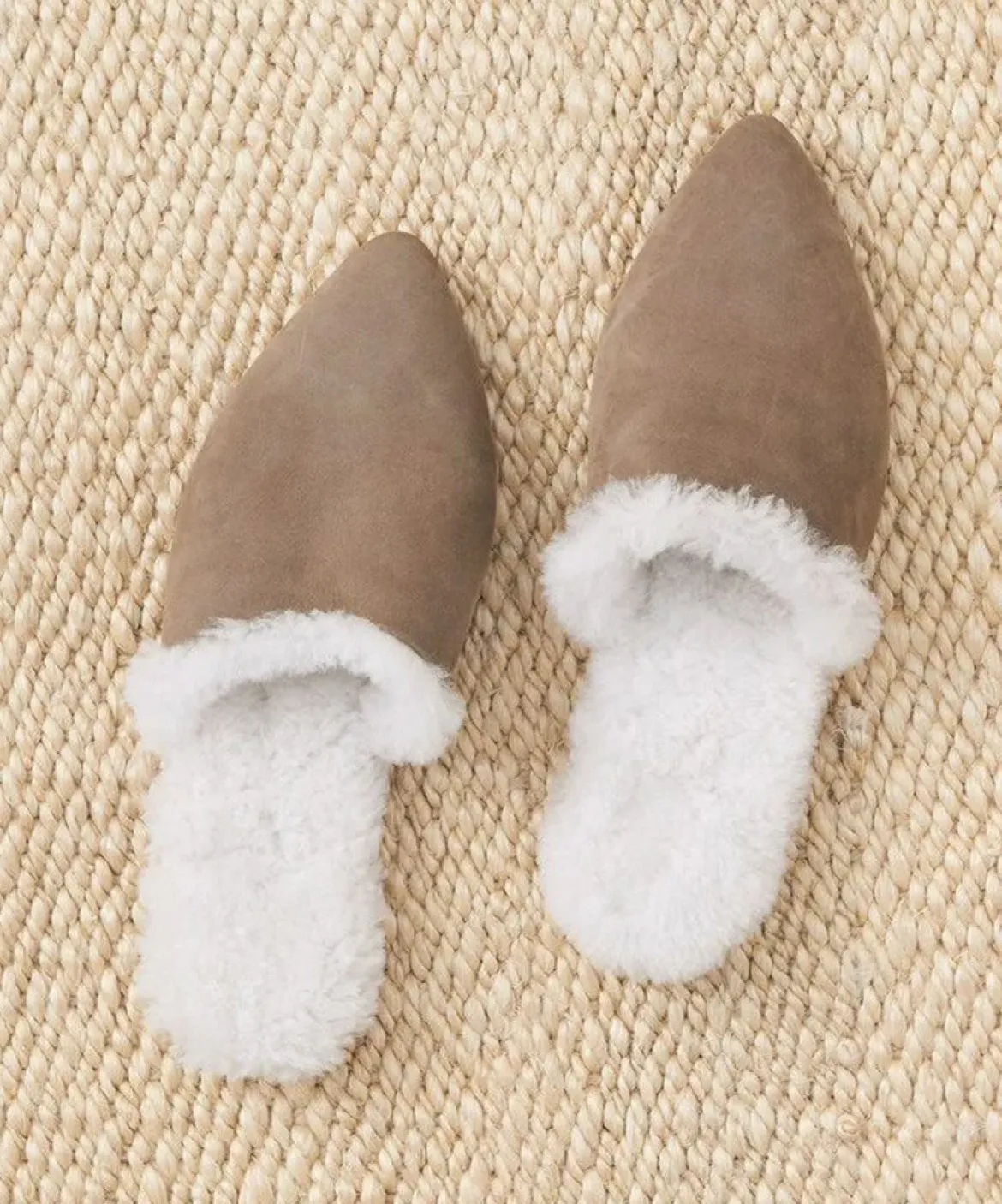 Jenni Kayne Shearling-Lined Mule Laurel Sale