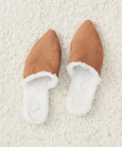 Jenni Kayne Shearling-Lined Mule Walnut Sale