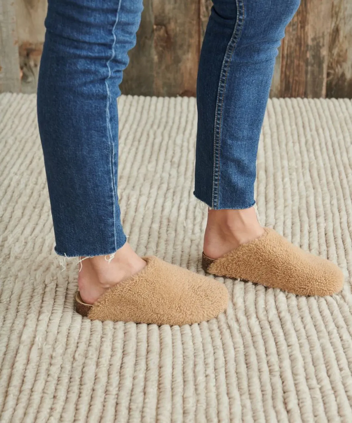 Jenni Kayne Shearling Moc Clog Natural Sale