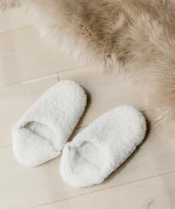 Jenni Kayne Shearling Moroccan Slipper Ivory Fashion