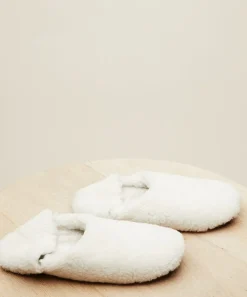 Jenni Kayne Shearling Moroccan Slipper Ivory Fashion