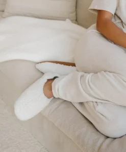 Jenni Kayne Shearling Moroccan Slipper Ivory Fashion