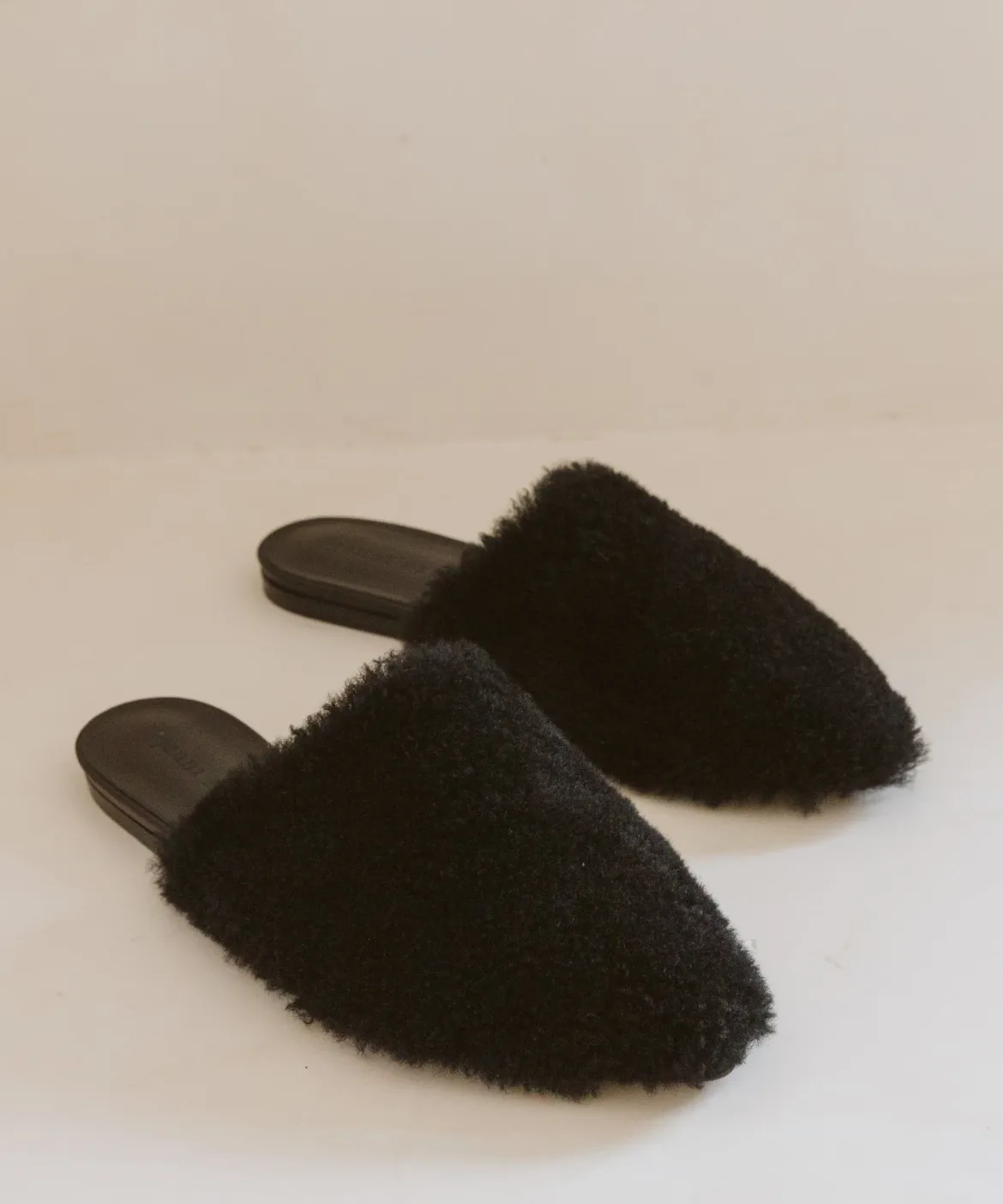 Jenni Kayne Shearling Mule Black Discount