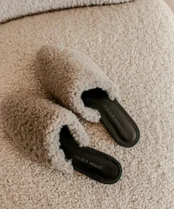 Jenni Kayne Shearling Mule Taupe Discount
