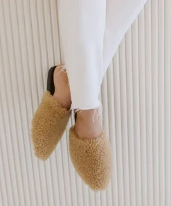 Jenni Kayne Shearling Mule Natural Hot