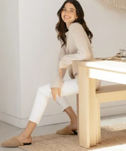 Jenni Kayne Shearling Mule Natural Hot