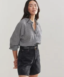 Jenni Kayne Shore Shirt Checkered Navy Sale