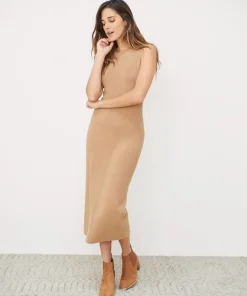 Jenni Kayne Sleeveless Sweater Dress Camel Outlet