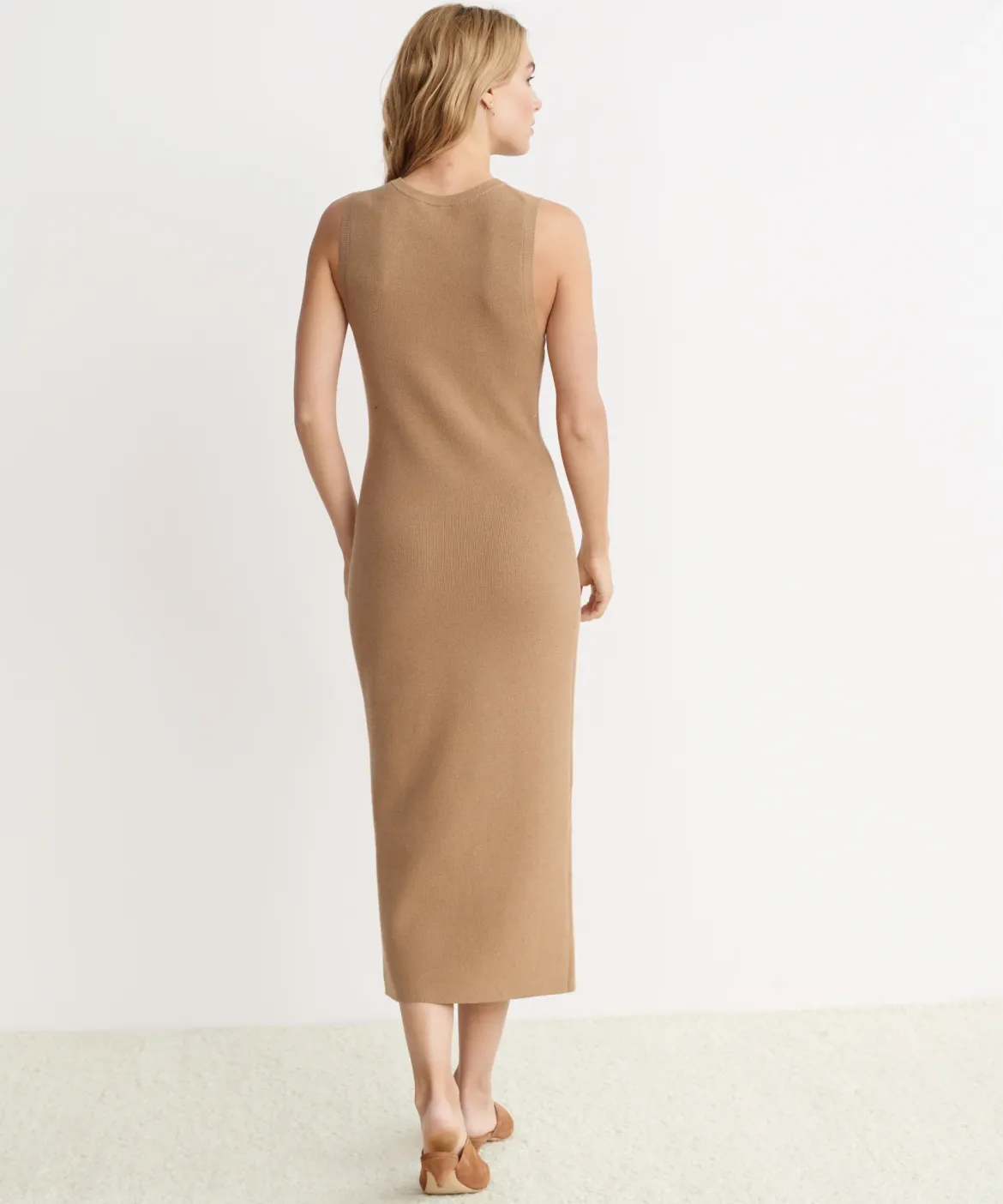 Jenni Kayne Sleeveless Sweater Dress Camel Outlet