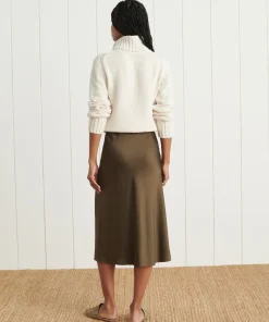 Jenni Kayne Slip Skirt Olive New