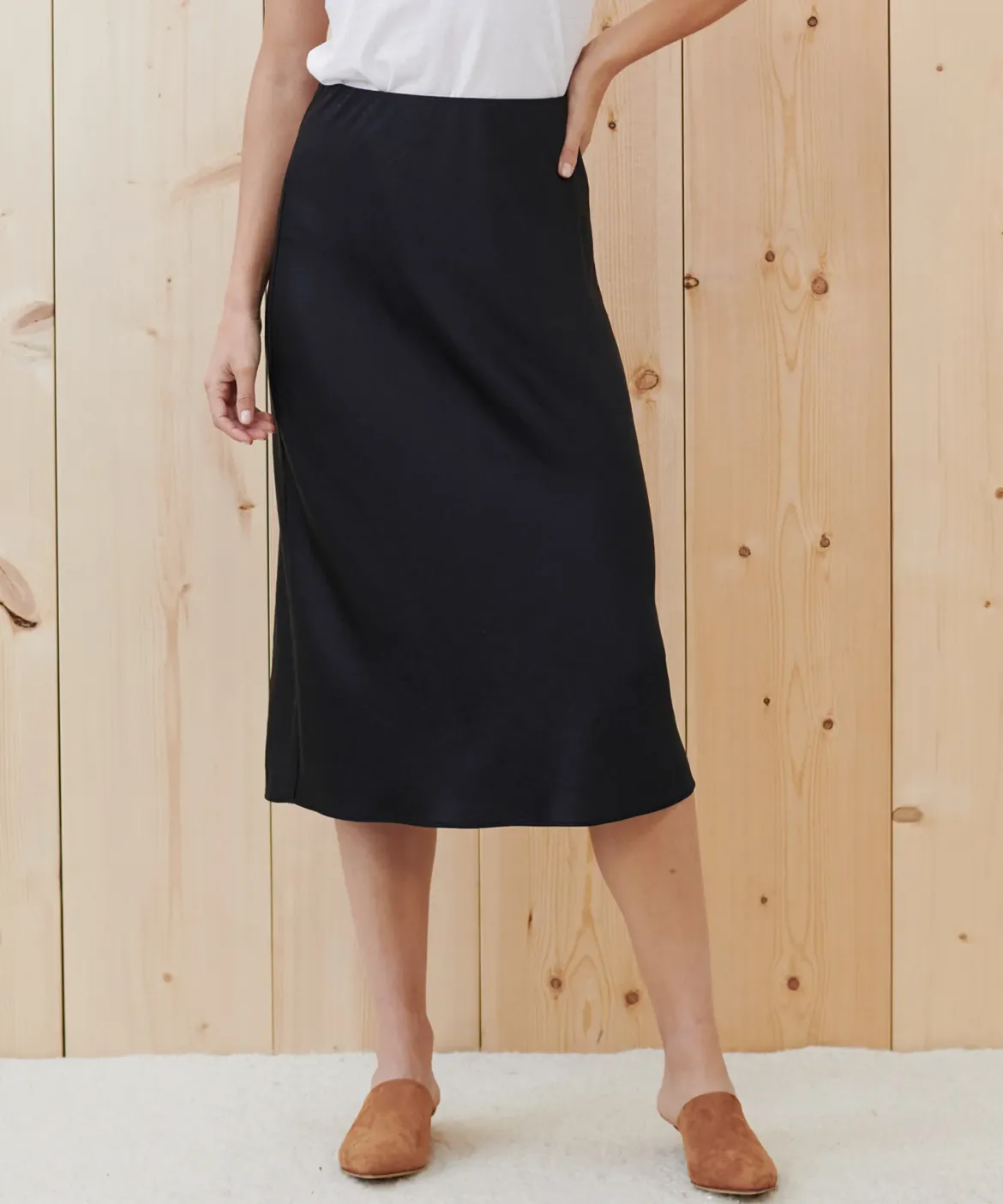 Jenni Kayne Slip Skirt Black Outlet