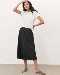 Jenni Kayne Slip Skirt Black Outlet