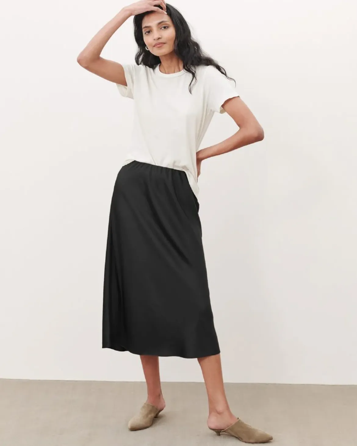 Jenni Kayne Slip Skirt Black Outlet