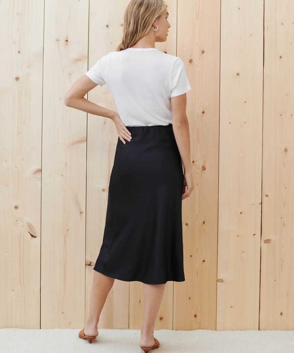 Jenni Kayne Slip Skirt Black Outlet