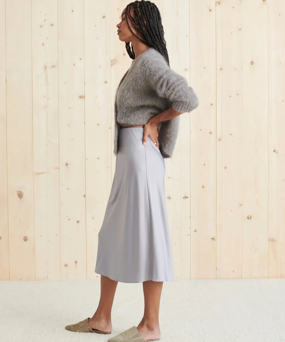 Jenni Kayne Slip Skirt Frost Sale