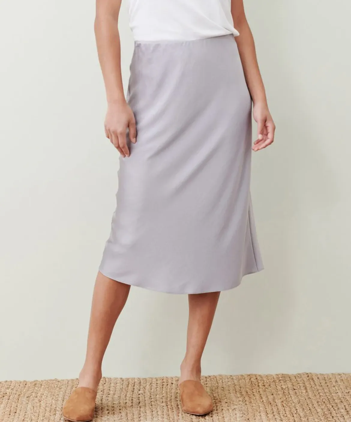 Jenni Kayne Slip Skirt Frost Sale