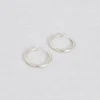 Jenni Kayne Small Clara Hoops Silver Clearance