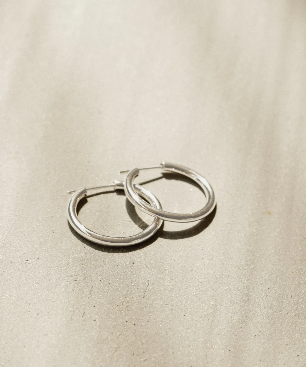 Jenni Kayne Small Eloise Hoops White Gold Clearance