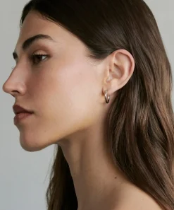 Jenni Kayne Small Eloise Hoops White Gold Clearance