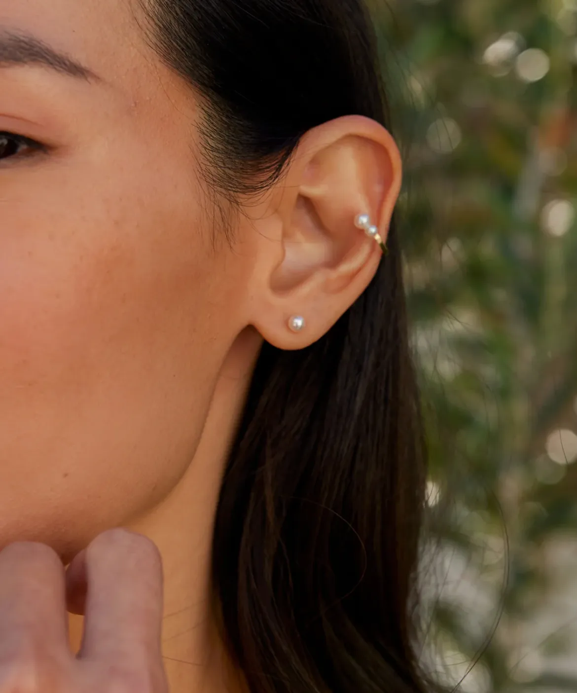 Jenni Kayne Small Loren Pearl Studs Gold Discount