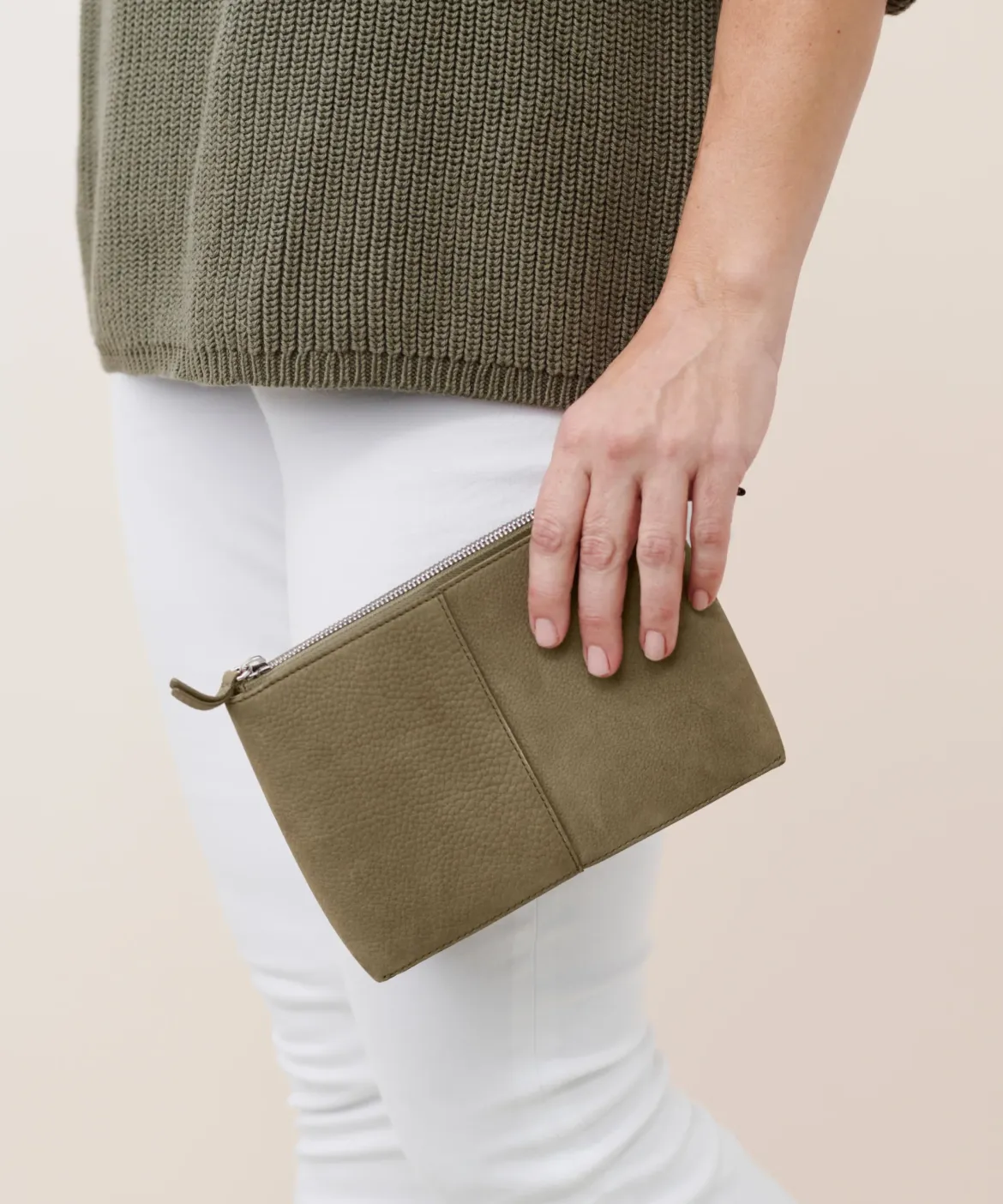 Jenni Kayne Small Zip Pouch Laurel Outlet