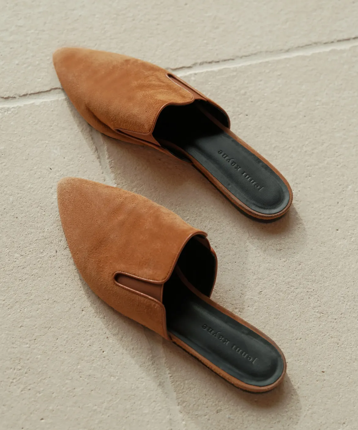 Jenni Kayne Suede Mule Saddle Best