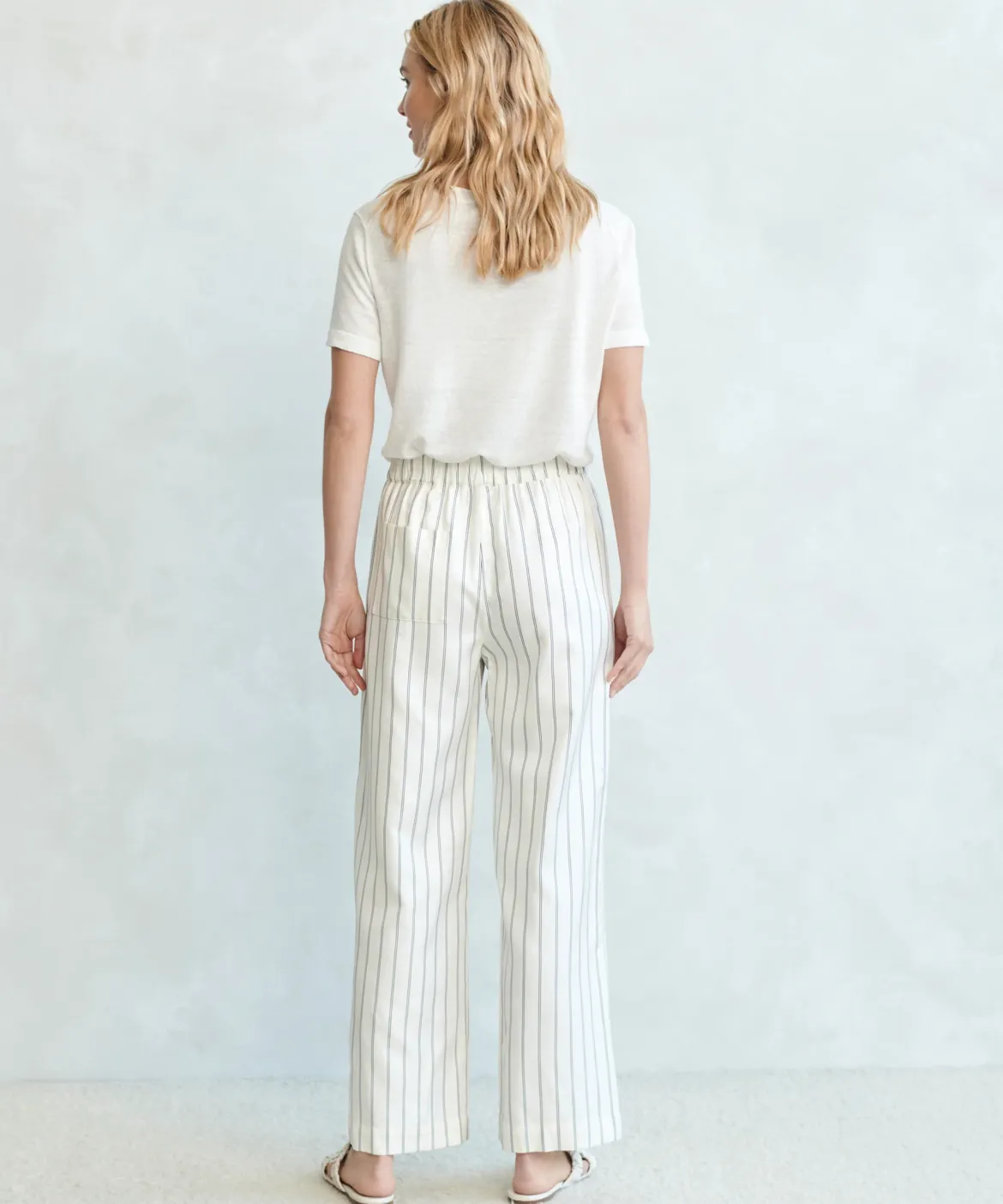 Jenni Kayne Summer Basic Tee Ivory Online