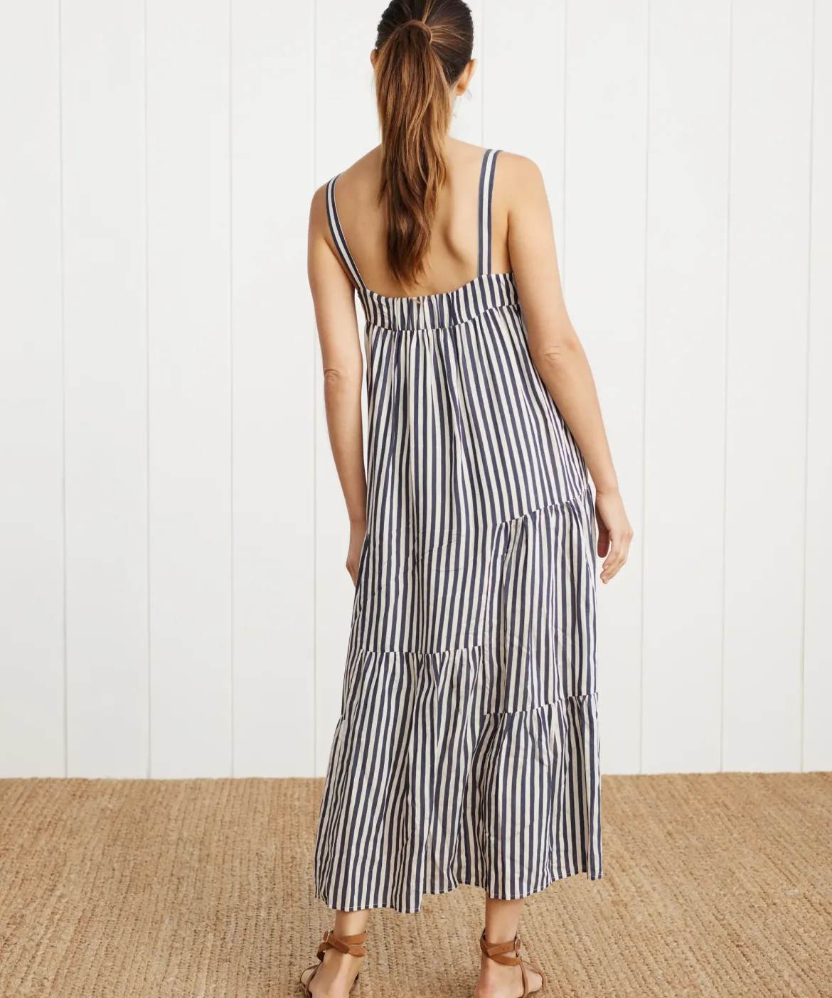 Jenni Kayne Summer Dress Ink Stripe Discount