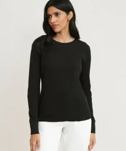 Jenni Kayne Thermal Long-Sleeve Black Outlet