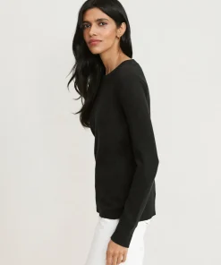 Jenni Kayne Thermal Long-Sleeve Black Outlet