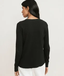 Jenni Kayne Thermal Long-Sleeve Black Outlet