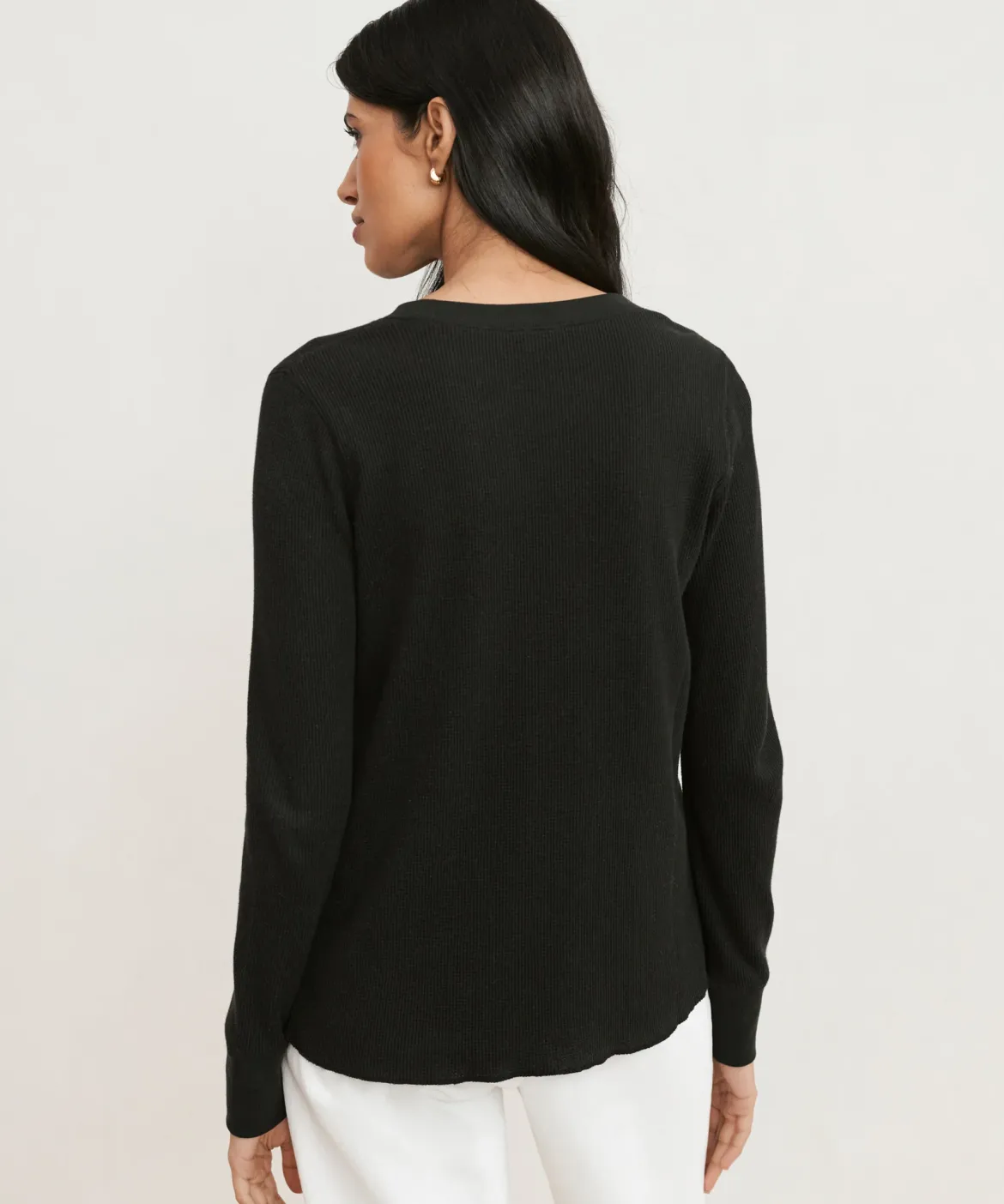 Jenni Kayne Thermal Long-Sleeve Black Outlet
