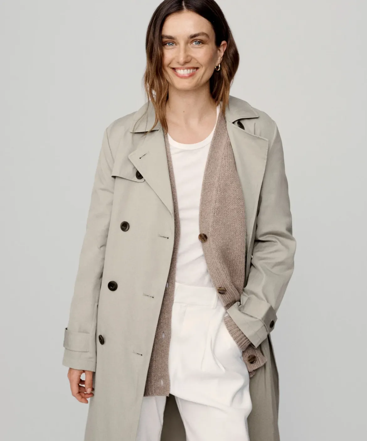 Jenni Kayne Trench Coat Light Tan Outlet