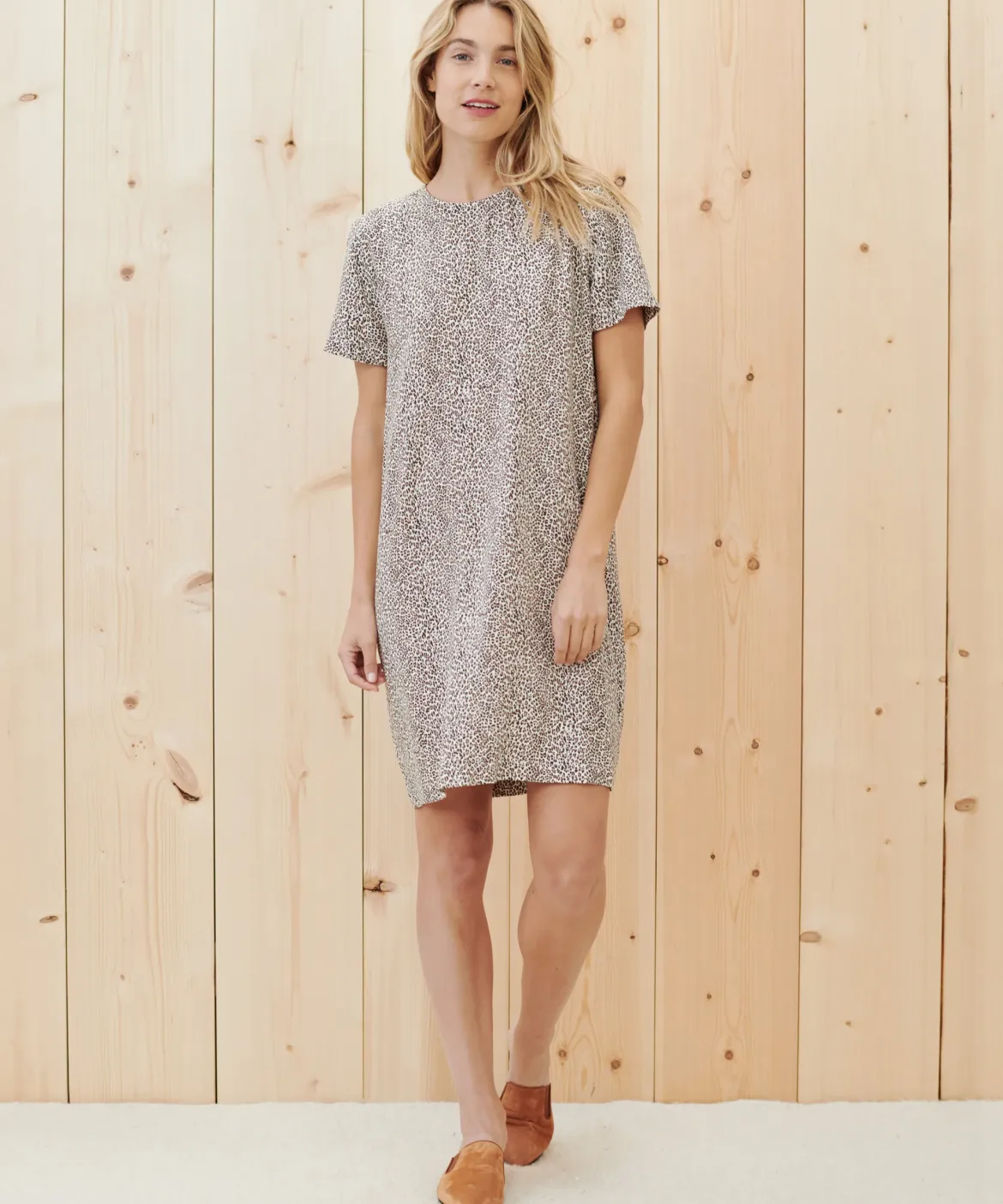 Jenni Kayne T-Shirt Dress Leopard Online
