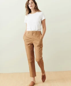 Jenni Kayne Twill Trouser Tan Clearance