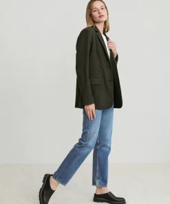 Jenni Kayne Uptown Blazer Dark Green Outlet