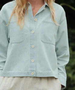 Jenni Kayne Vintage Denim Jacket Cloud Blue Fashion